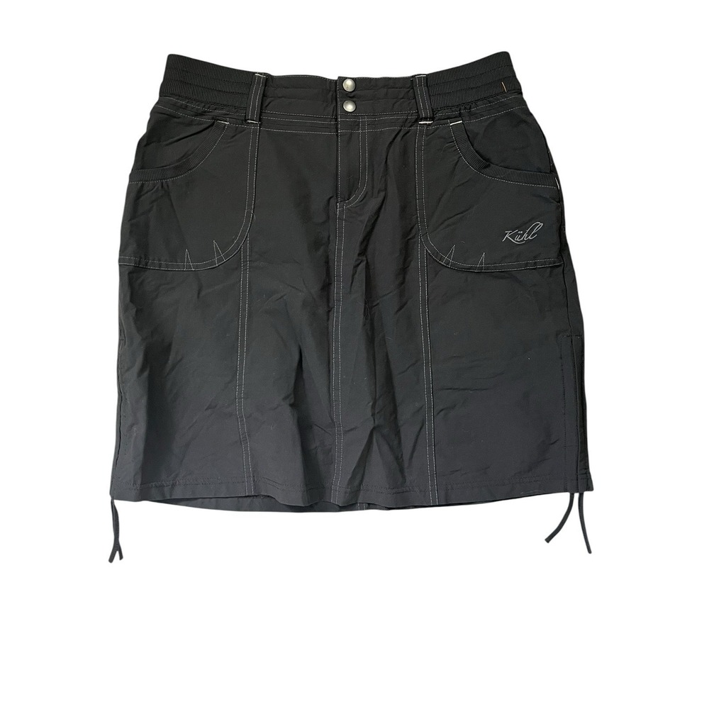 Kuhl Durango Skirt Hiking‎ Skort Carbon Black Outdoor, Size 8